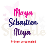 Prénom personnalisé flex thermocollant Misses